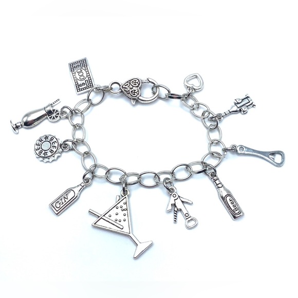 Bartender Charm Bracelet Bar Themed Charms - Picture 3 of 6
